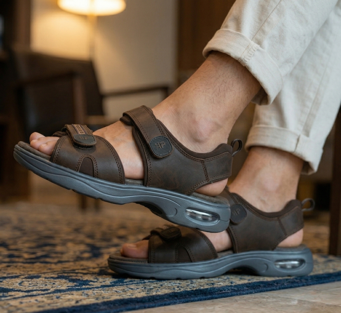 Hush Puppies סנדל סקוטש 444025 חום