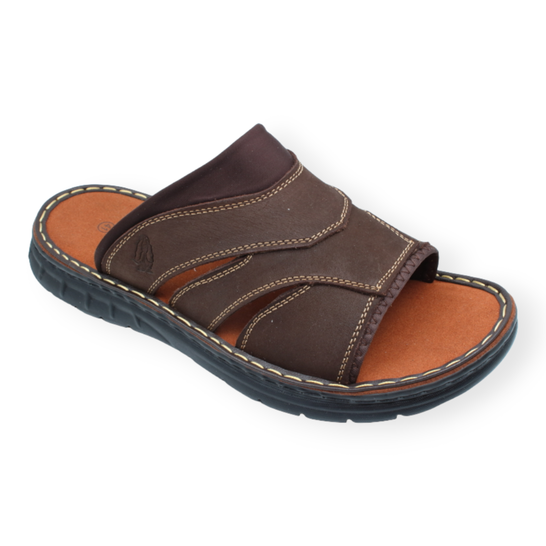 Hush Puppies כפכף גבר פלה רחבה 344065 חום