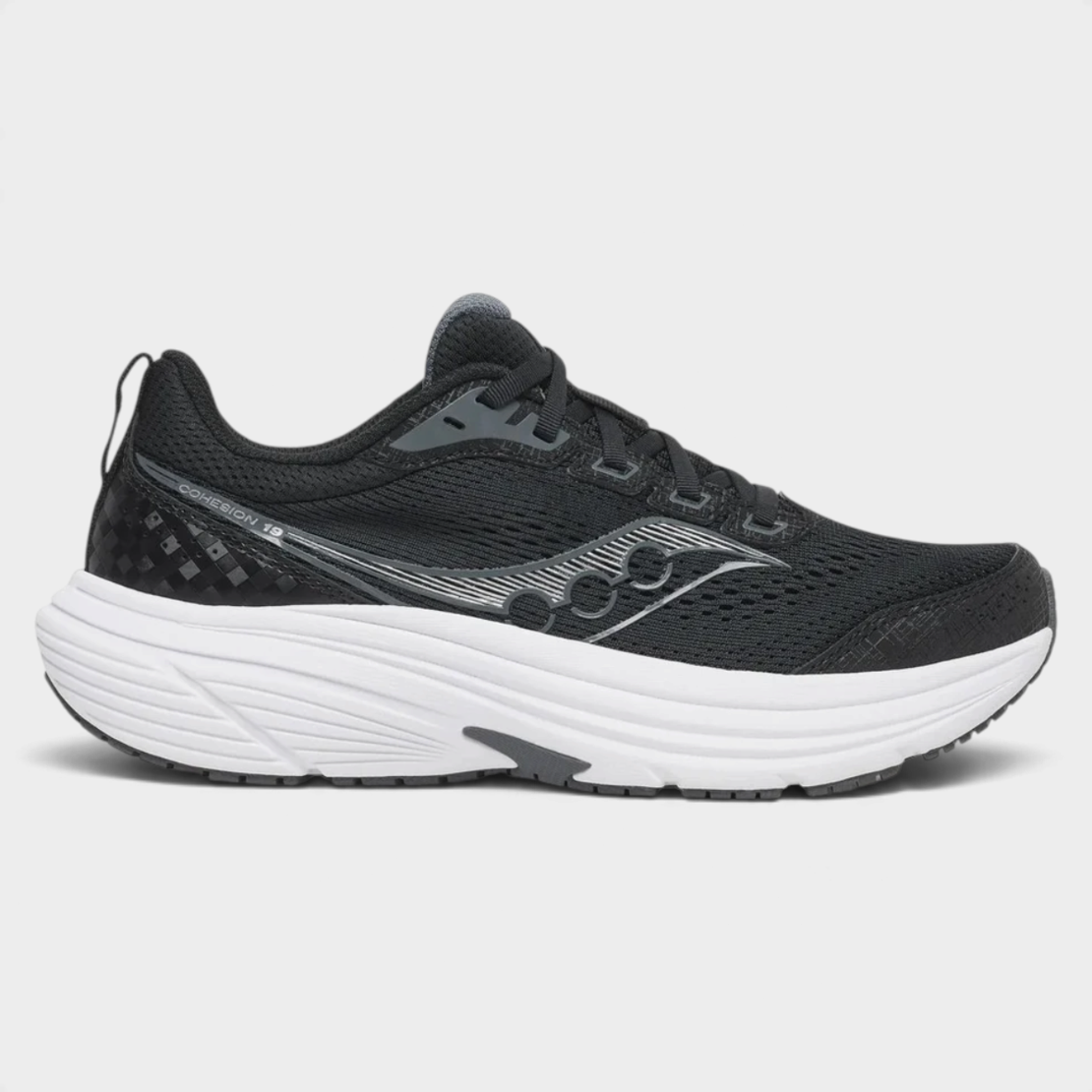 נעלי ריצה והליכה לגברים Saucony Cohesion 19 - ריכוך VERSARUN שחור
