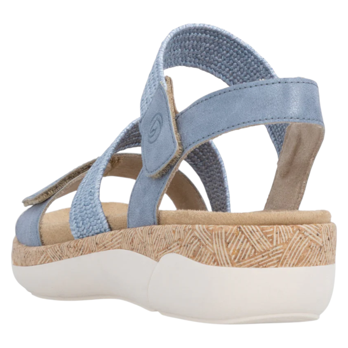 סנדל נשים נוח עם רצועות מתכווננות Remonte R6861-12 | מבית ריקר - ג'ינס