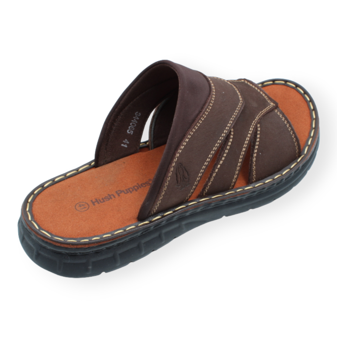 Hush Puppies כפכף גבר פלה רחבה 344065 חום