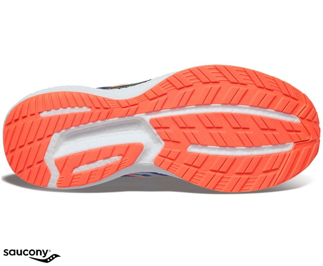 Saucony נעל ריצה לגברים TRIUMPH 19 כחול כתום