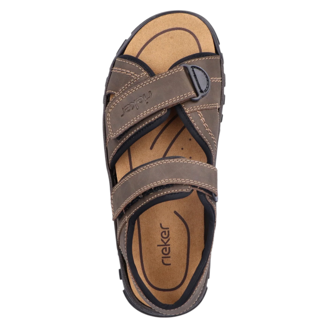 Rieker 25051-27 | סנדל הליכה לגברים עם רצועות מתכווננות