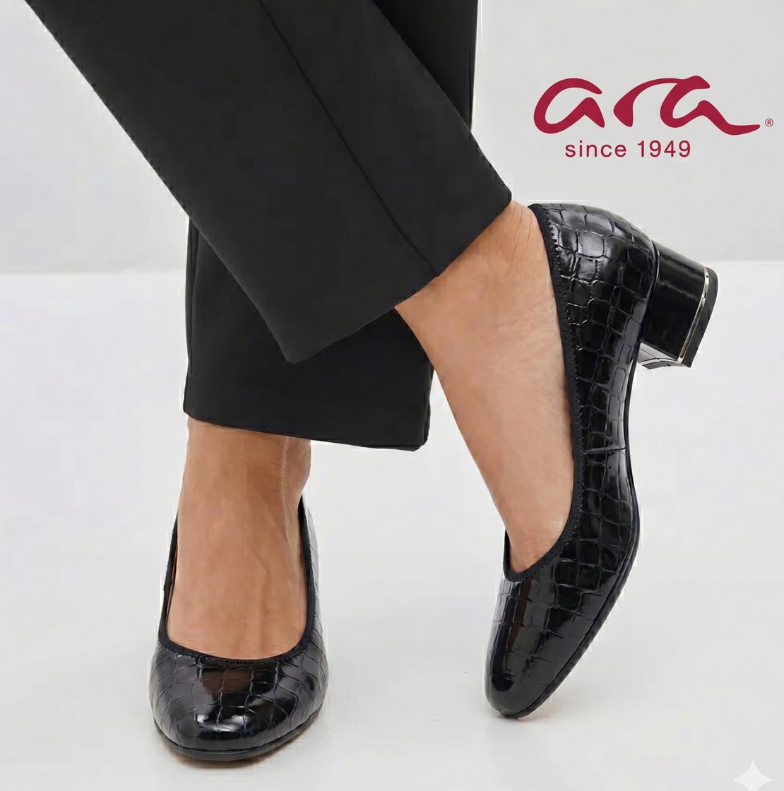 Ara סירה אנטומית מעור לק קרוקו 26H