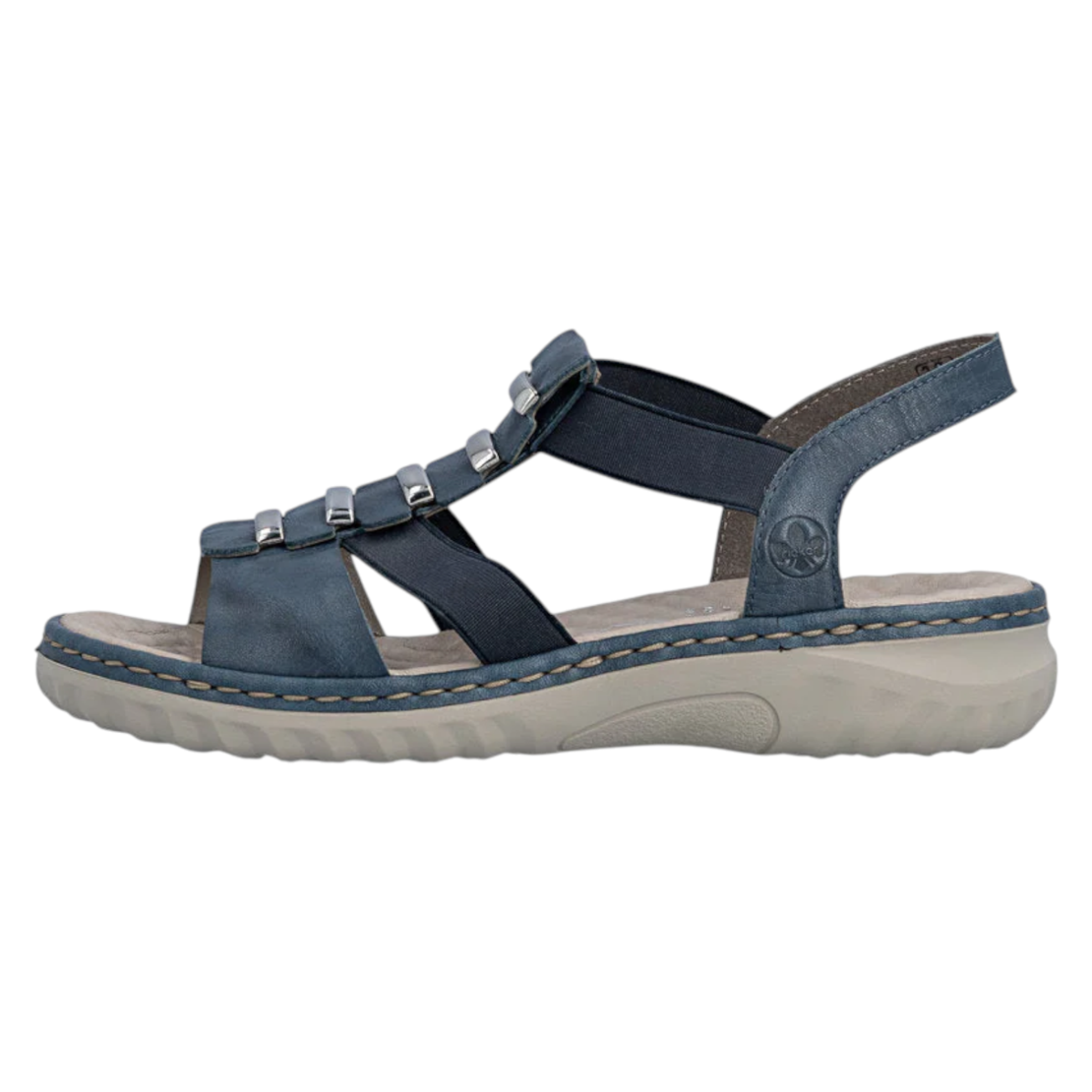 RIEKER 60452-12 – סנדל נשים כחול קליל עם נוחות שמרגישים כל היום