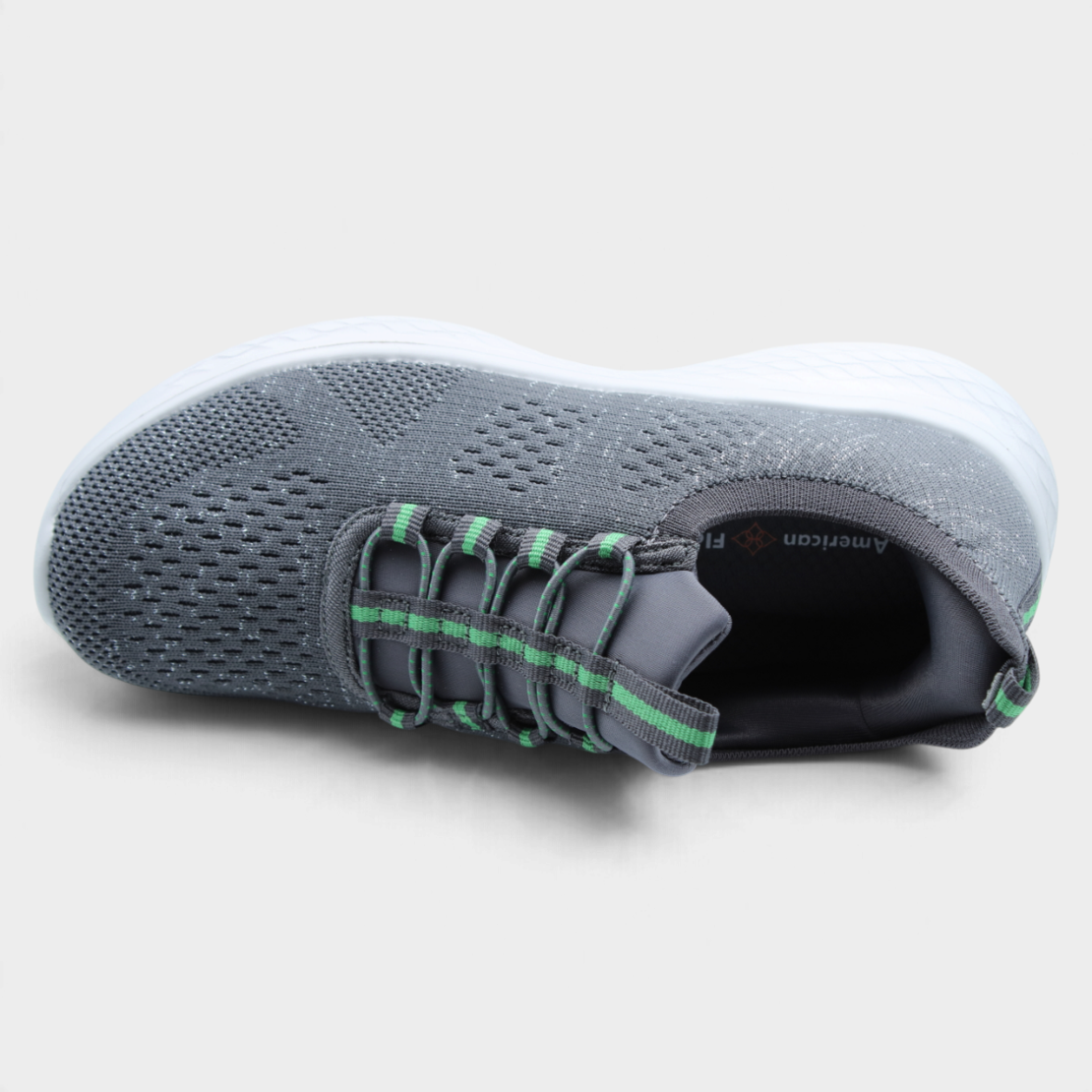 American Flex היאלי – נעלי סניקרס Slip-On לנשים עם גפת סריג נושמת