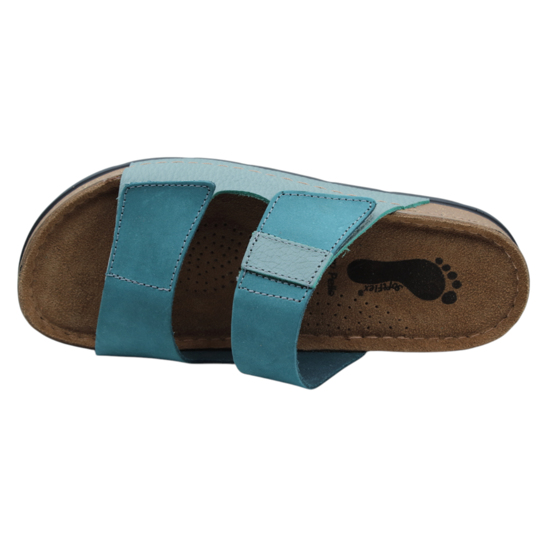 SOFTFLEX כפכף נוחות לנשים 2 סקוטשים 2627 רוקי טורקיז