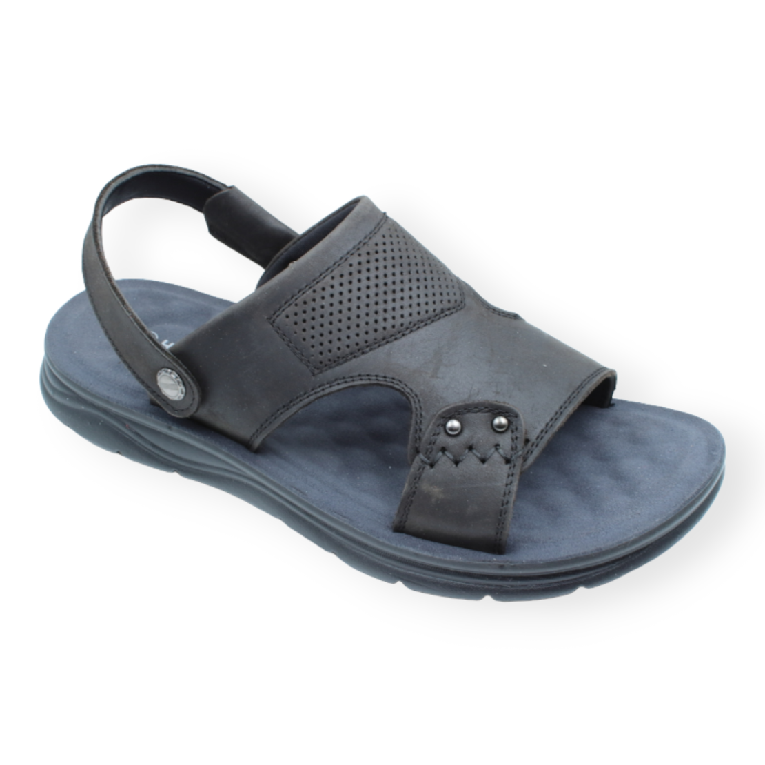 Hush Puppies כפכף/סנדל גבר פלה רחבה 344070 שחור