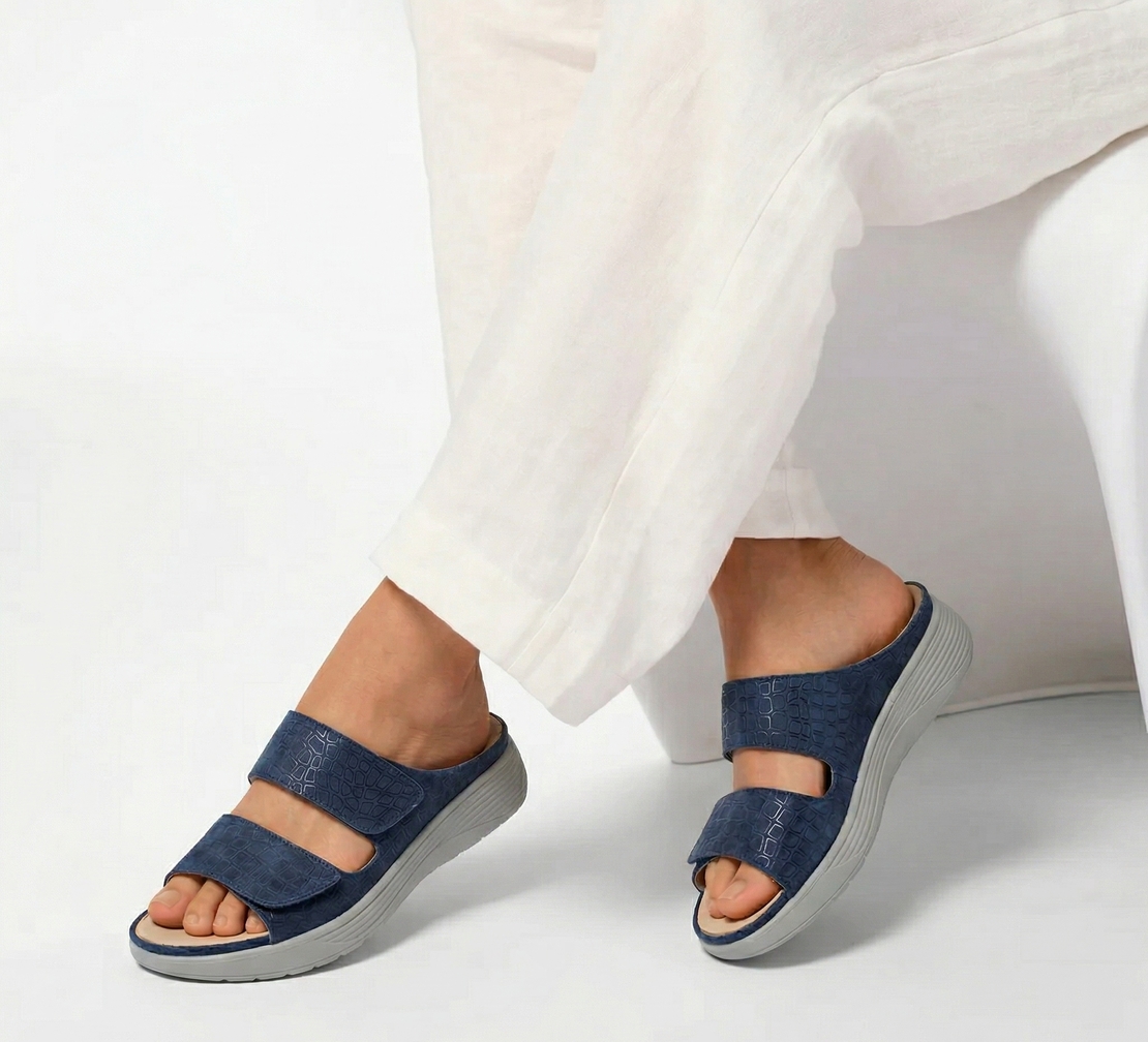 כפכף נוחות נשלף אורטופדי לנשים מעור נובוק - G-Comfort S-8622