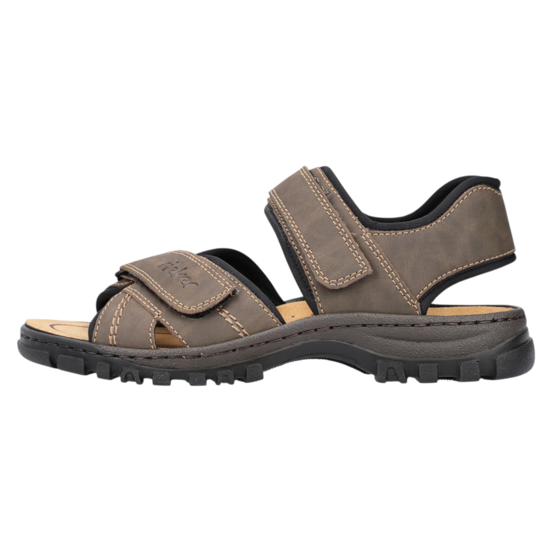 Rieker 25051-27 | סנדל הליכה לגברים עם רצועות מתכווננות