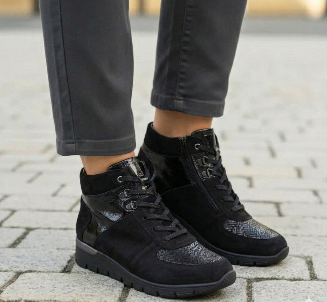 Waldlaufer נעל הליכה גבוהה נוחה וולדלאופר רחבה במיוחד 626K82 עד מידה 44