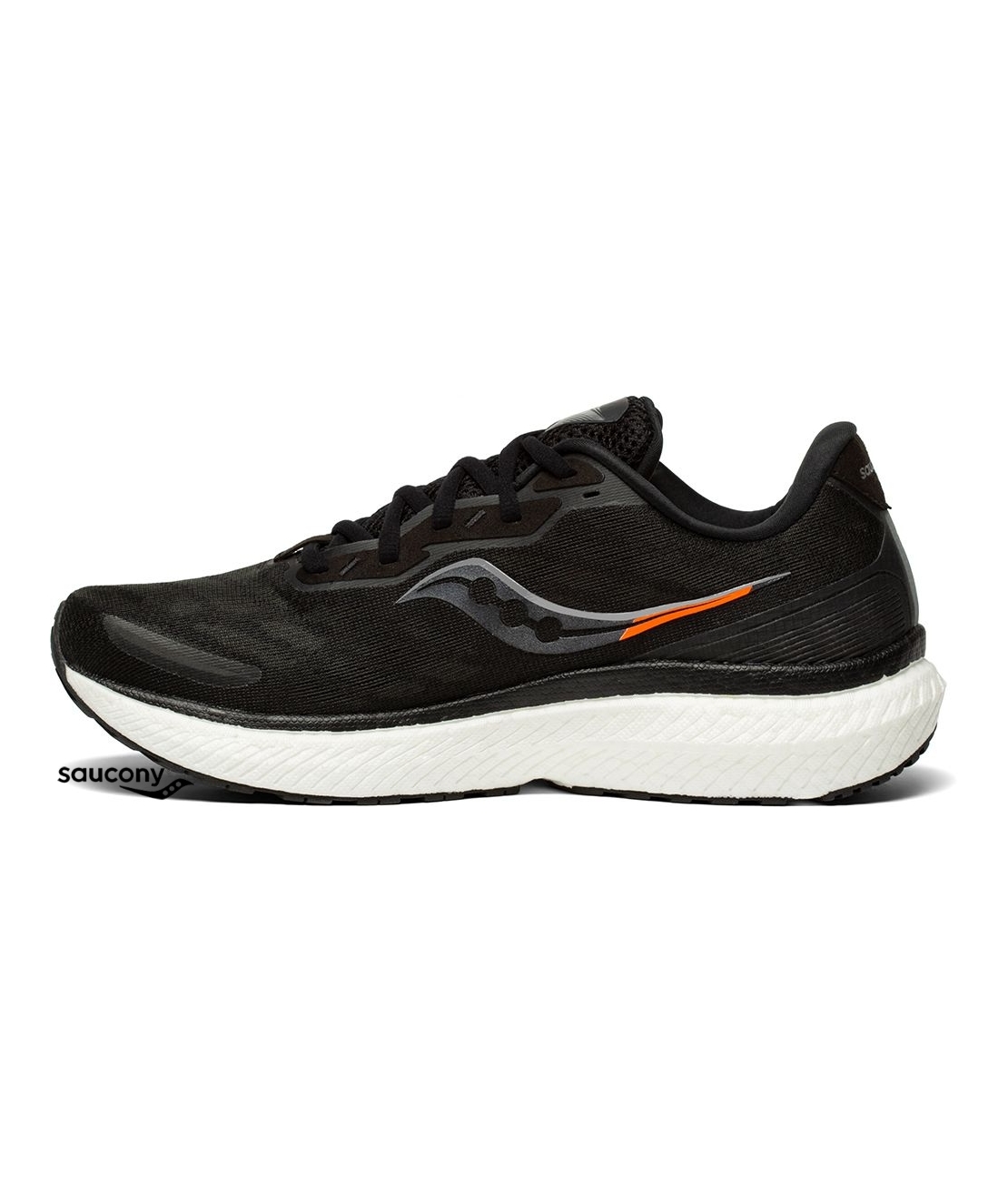 Saucony נעל ריצה לגברים TRIUMPH 19 שחור רחב WIDE