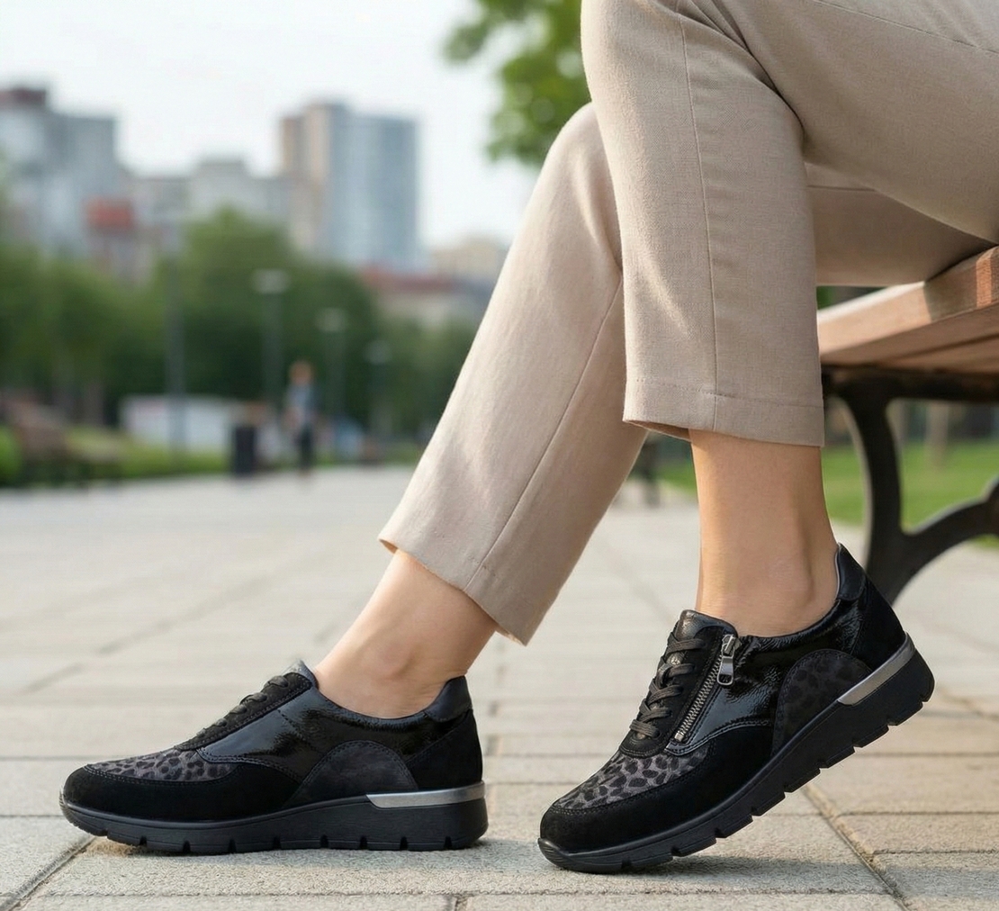 Waldläufer 626K02 - דגם Ramona נעל הליכה לנשים לרגל רחבה עד מידה 43