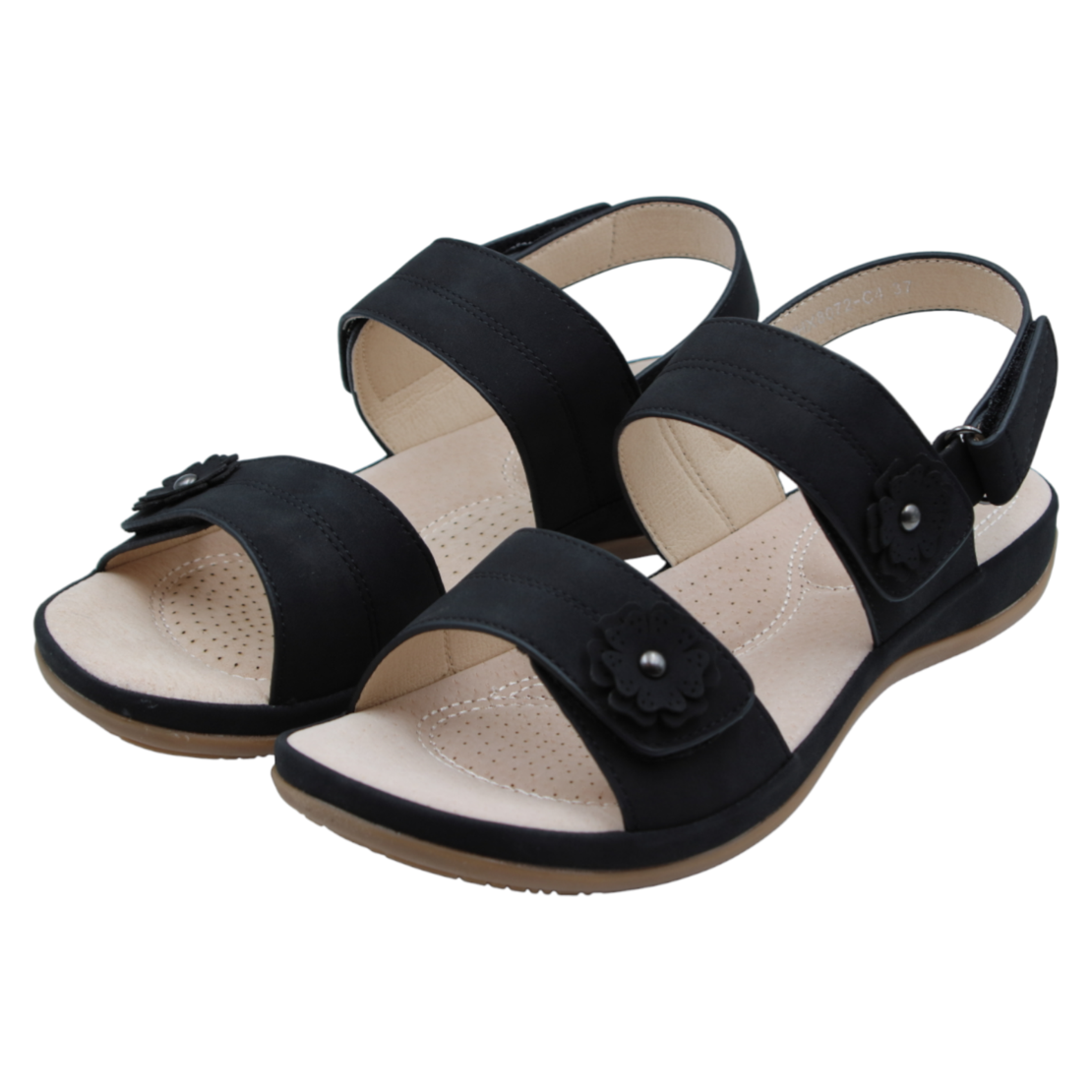 Soft Lady סנדלי נוחות אורטופדיות לנשים 8072 שחור