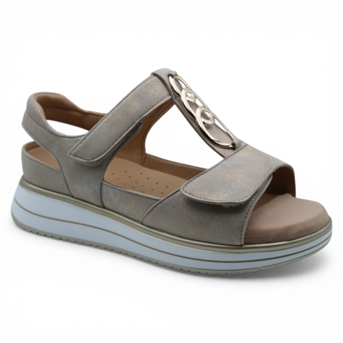 G Comfort S-664 סנדל נוחות אנטומי לנשים - עור רך ורצועות סקוטש - Copy 0