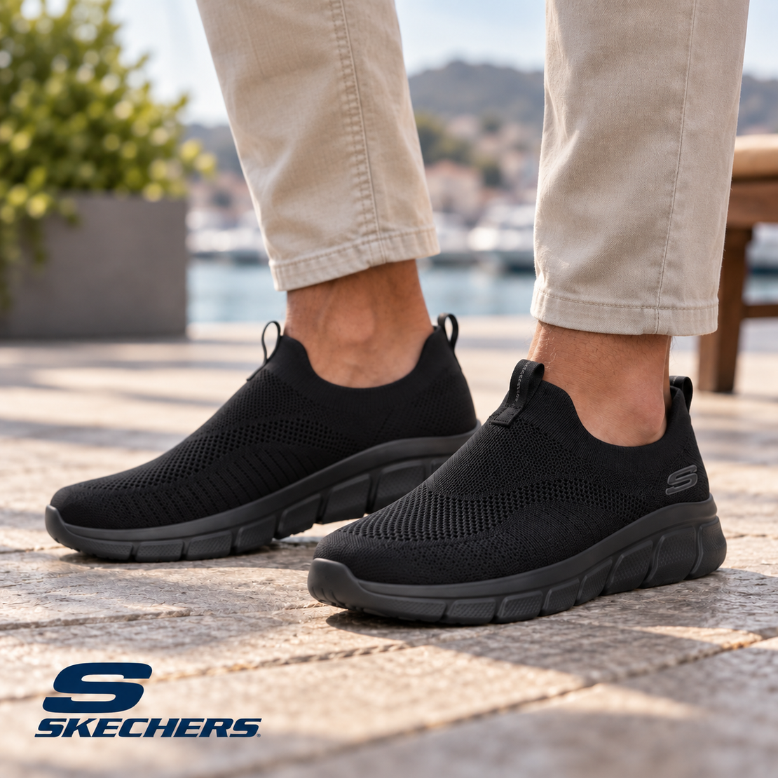 נעלי סליפ-און לגברים Skechers BOBS