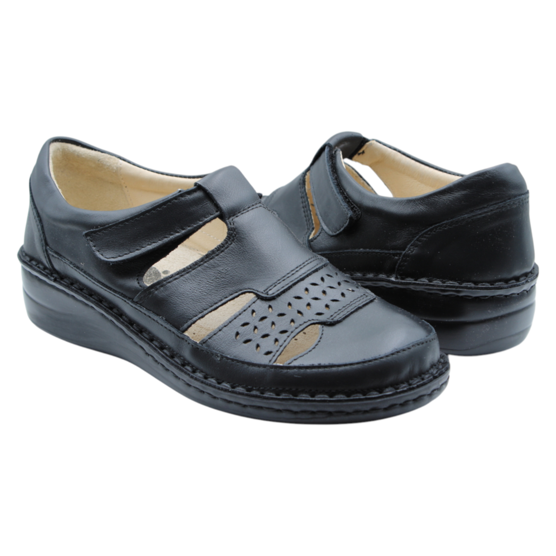 SoftFlex 8163 | נעל בובה לנשים מאווררת ורחבה במיוחד עם מדרס נשלף