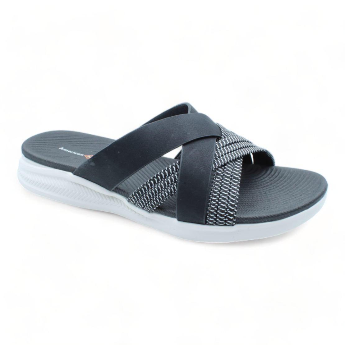 Americn Flex כפכף נוחות X נח במיוחד FORT שחור