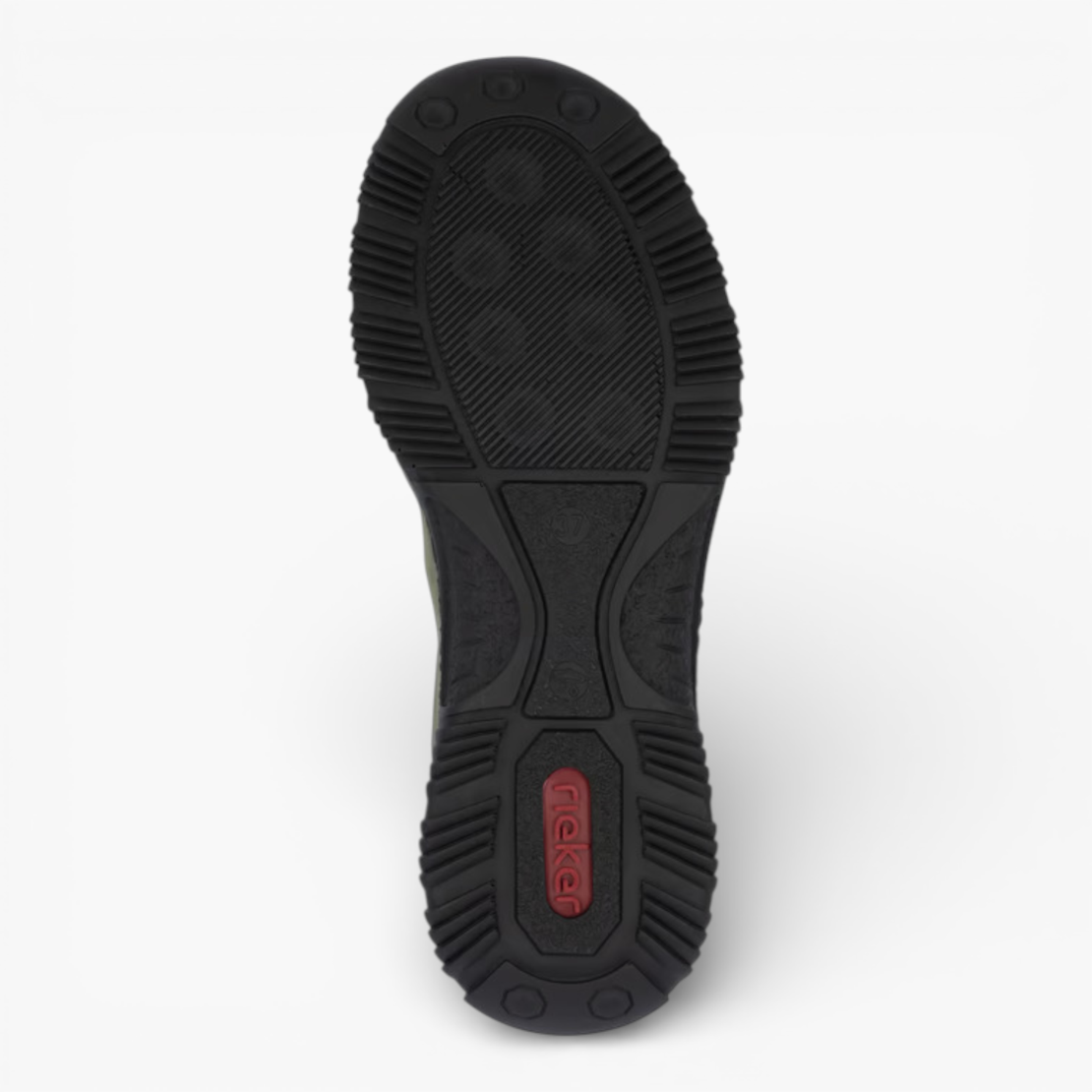 נעל הליכה Rieker עור נובוק זית N3267-54