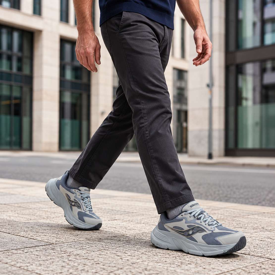 Saucony Procyon Max - נעלי ריצה והליכה לגברים עם ריפוד מקסימלי