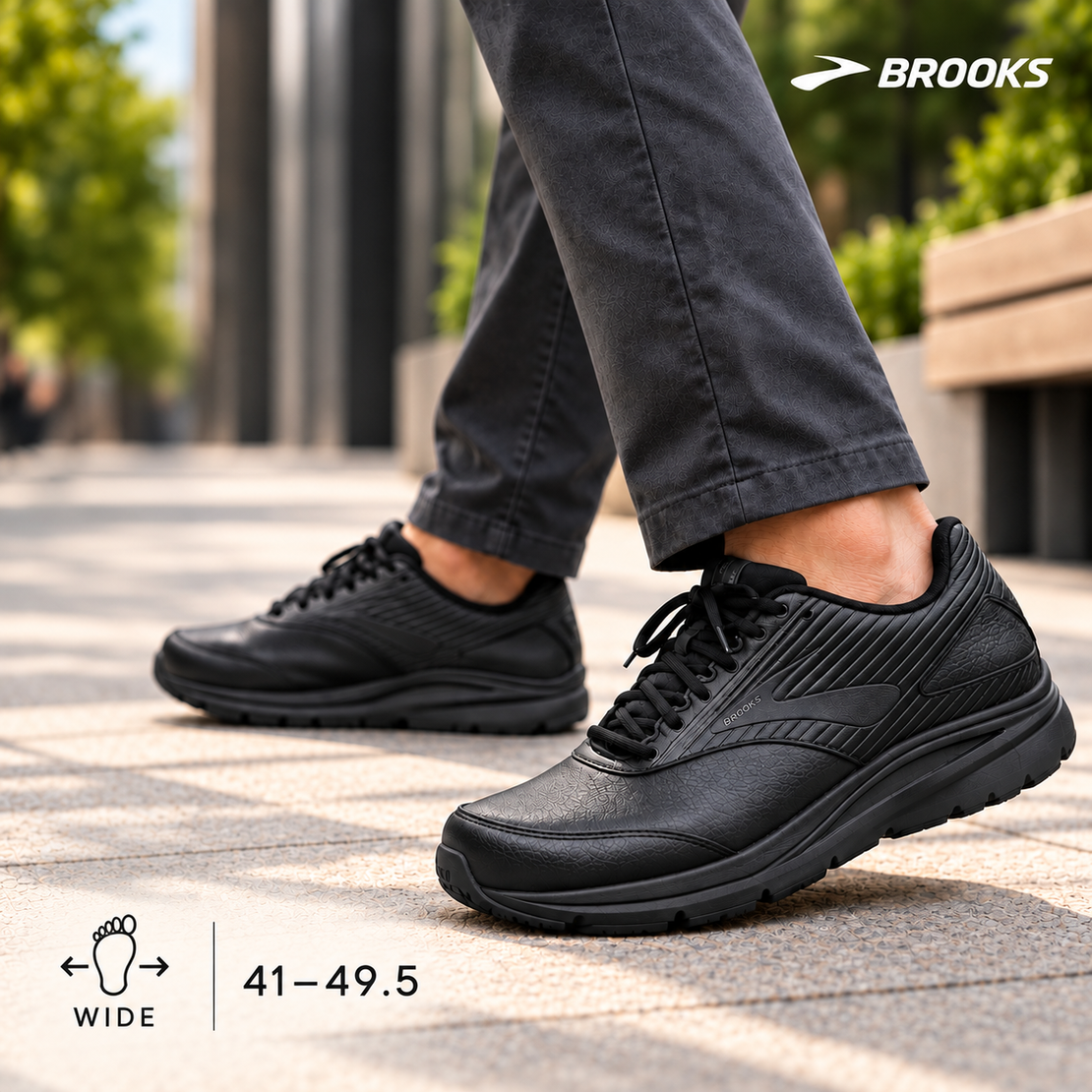 נעלי הליכה לגברים Brooks Addiction Walker 2 - רוחב 4E ותמיכה מקסימלית