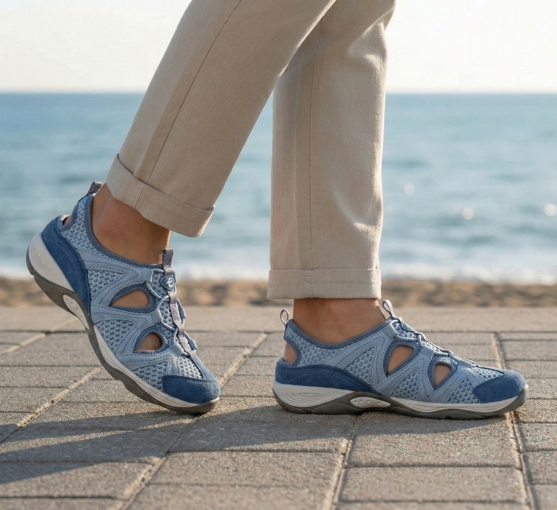 Easy Spirit סנדל נוחות ספורט אורטופדי לנשים EARTHEN 96825 תכלת