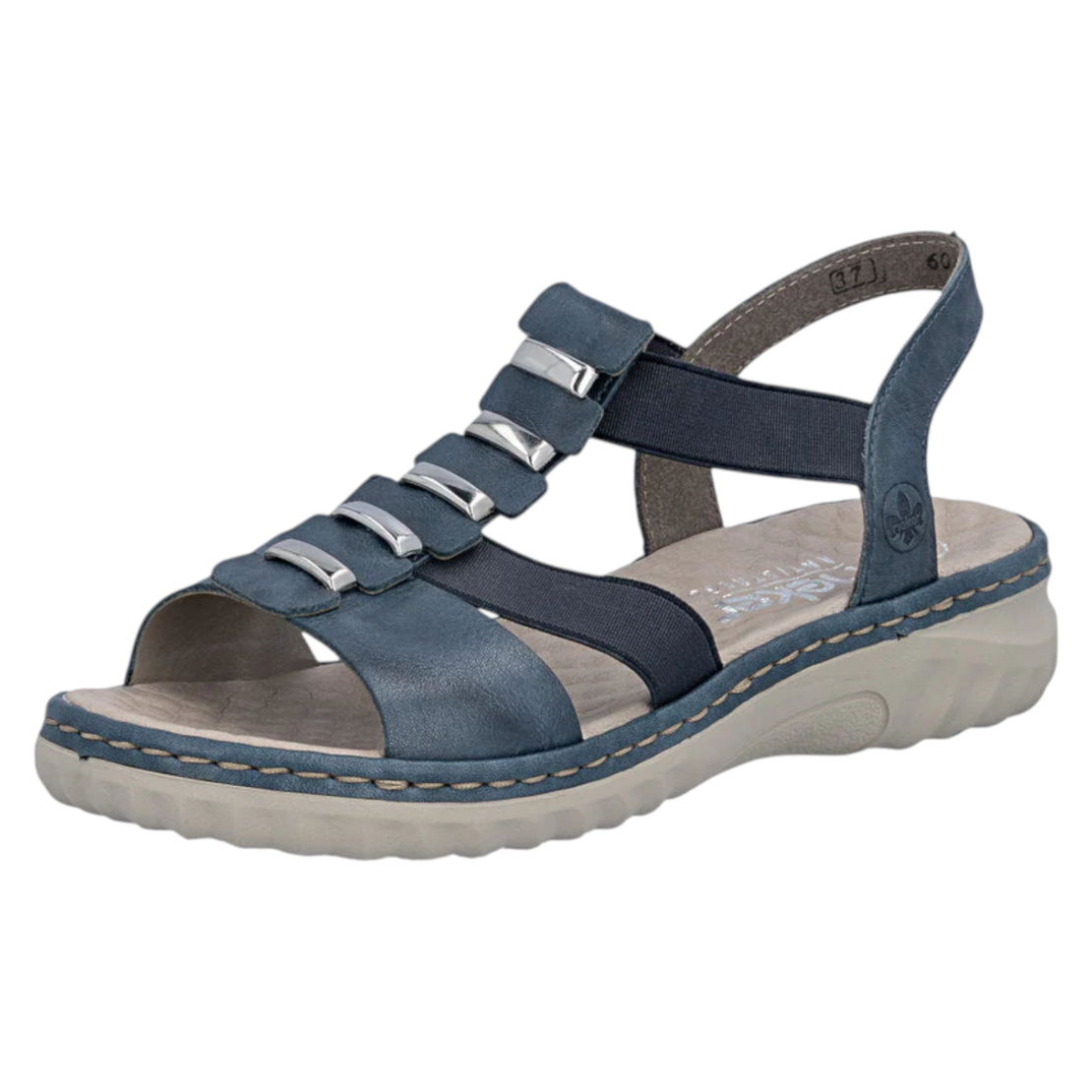 RIEKER 60452-12 – סנדל נשים כחול קליל עם נוחות שמרגישים כל היום