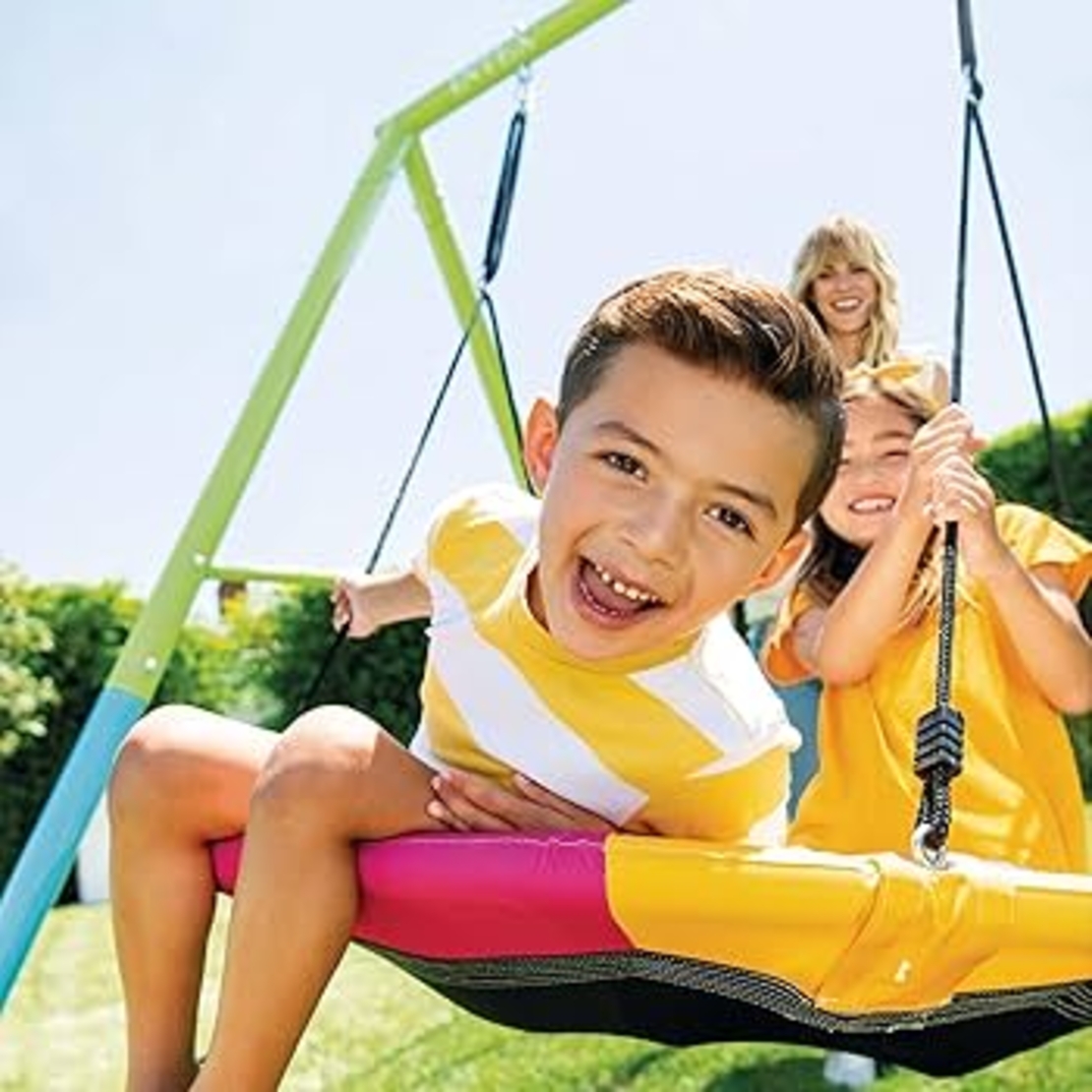 נדנדת חצר עם מושב צלחת צבעוני מבית INTEX – דגם 44111