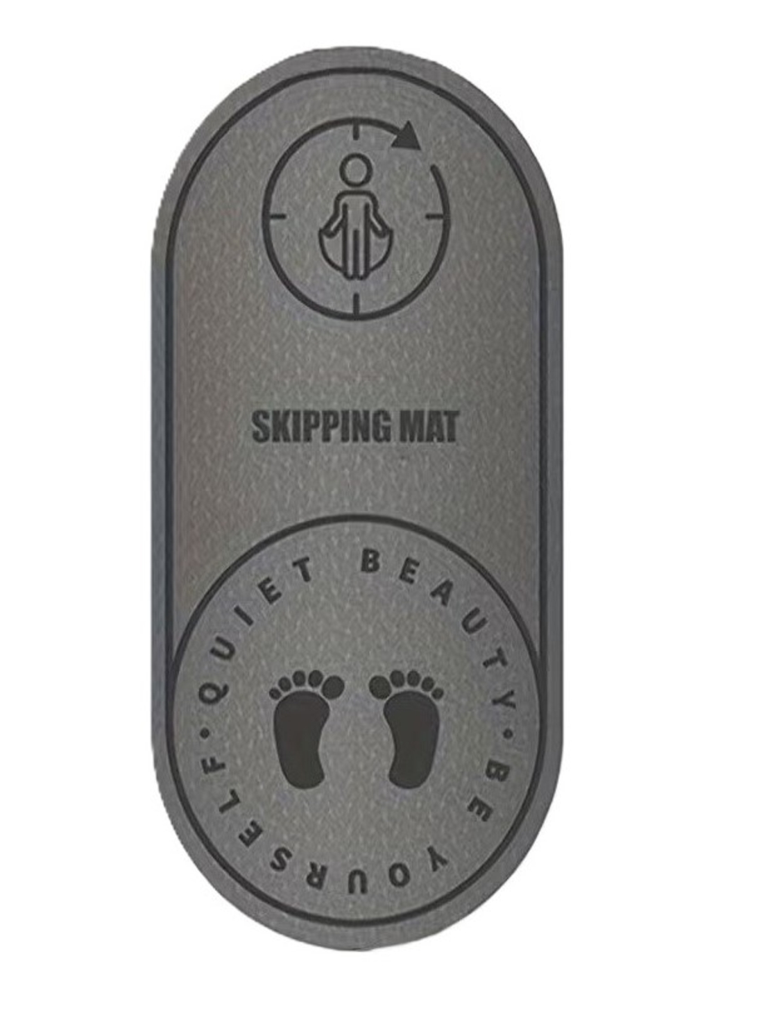 משטח דילוג וכושר TPE - בעובי 6 ס״מ  שחור (אליפסה)