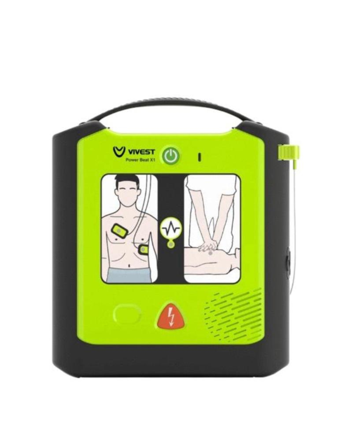 דפיברילטור PowerBeat ViVest 1X AED – דובר עברית