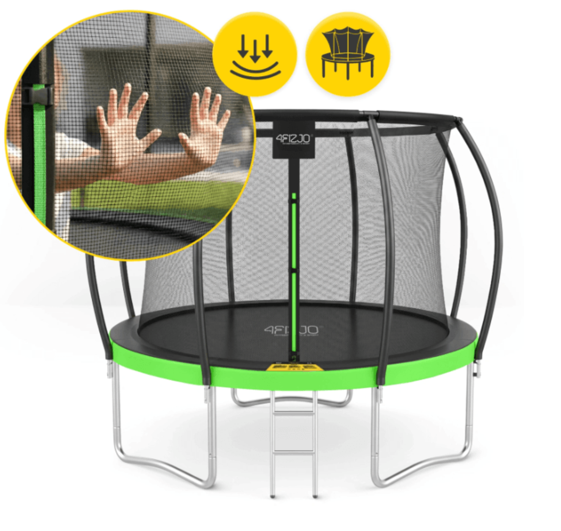 טרמפולינה 3 מטר (10FT) 4FIZJO ירוקה