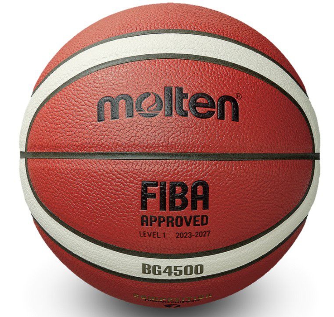 כדורסל Molten BG4500 מידה 7 – כדור עור רשמי מאושר FIBA