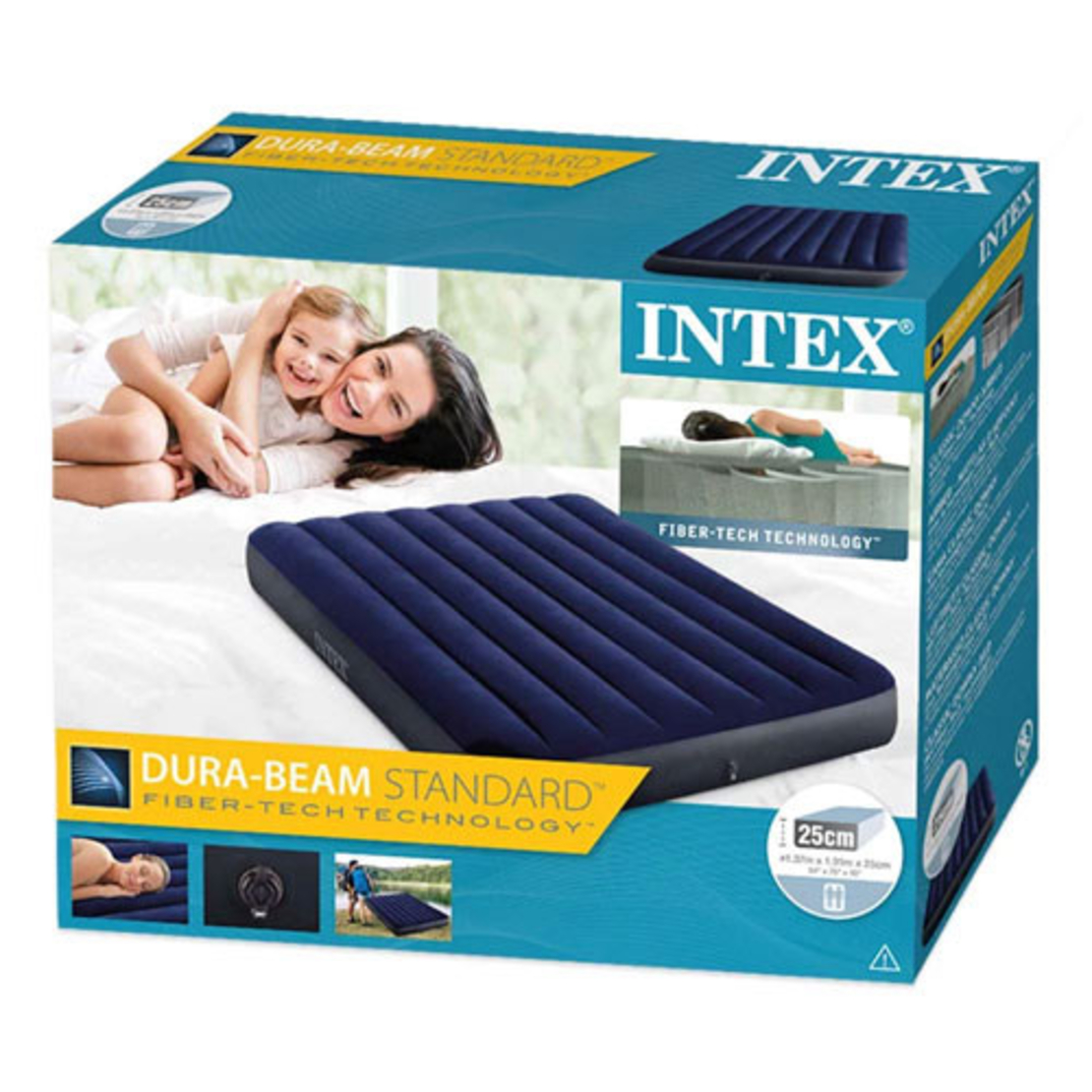 מזרן זוגי מתנפח Intex Dura‑Beam