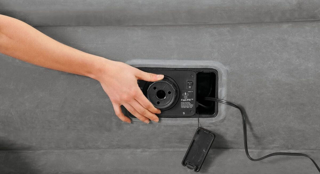 מזרון מתנפח יחיד INTEX דגם 64412 עם משאבה מובנית