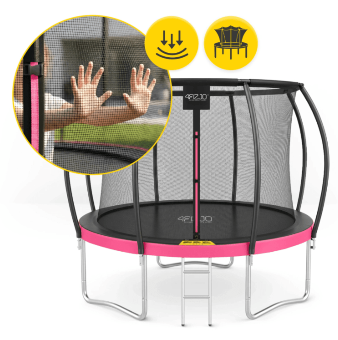 טרמפולינה 3 מטר (10FT) 4FIZJO ורודה