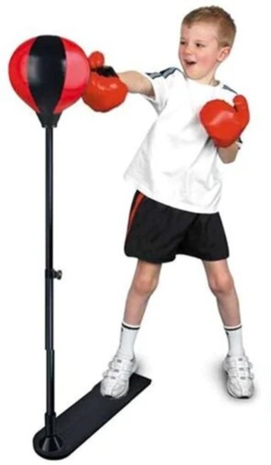 אגס אגרוף קפיצי לילדים – כולל כפפות ומשאבה