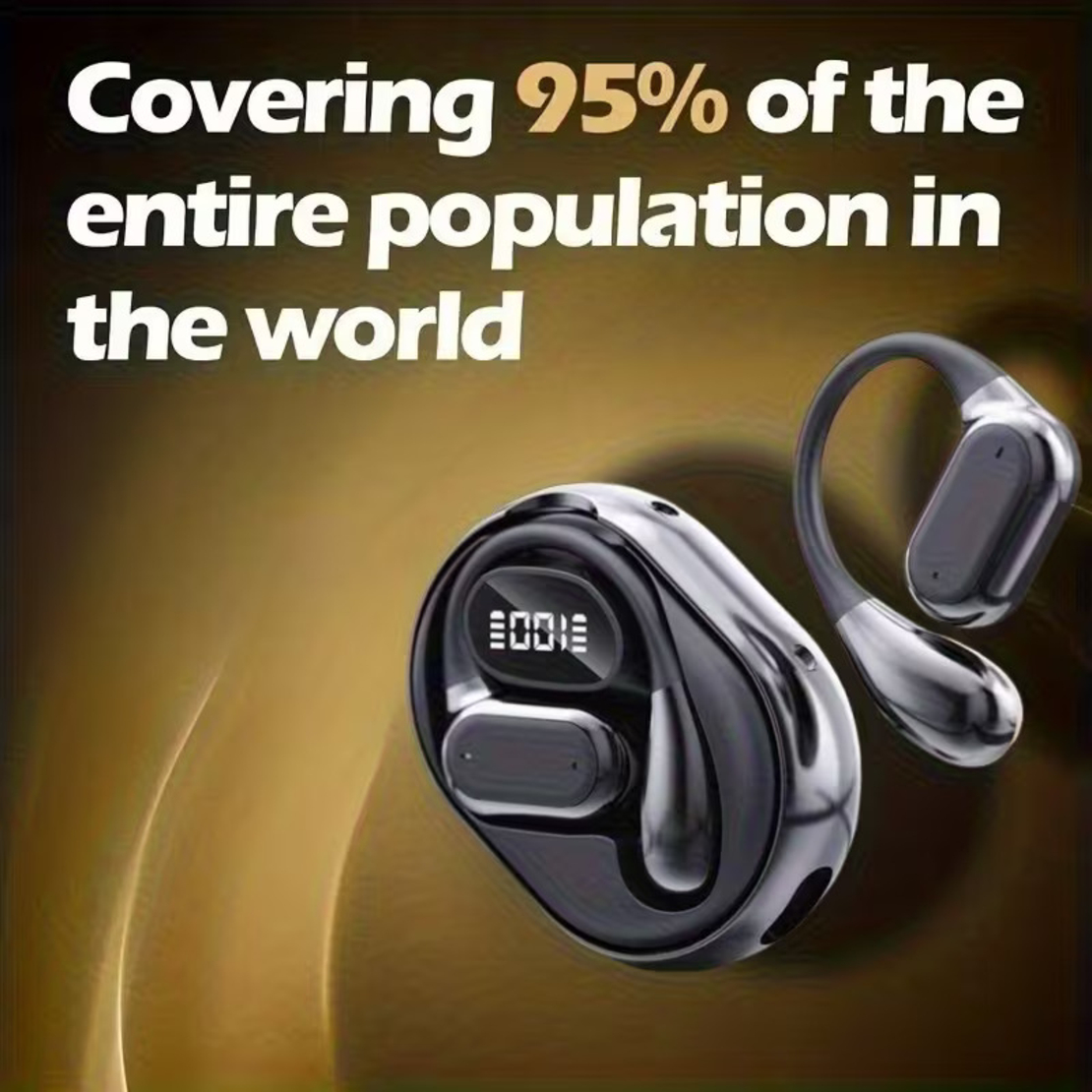 NEW SENYANG - אוזניות תרגום AI בזמן אמת - שחור