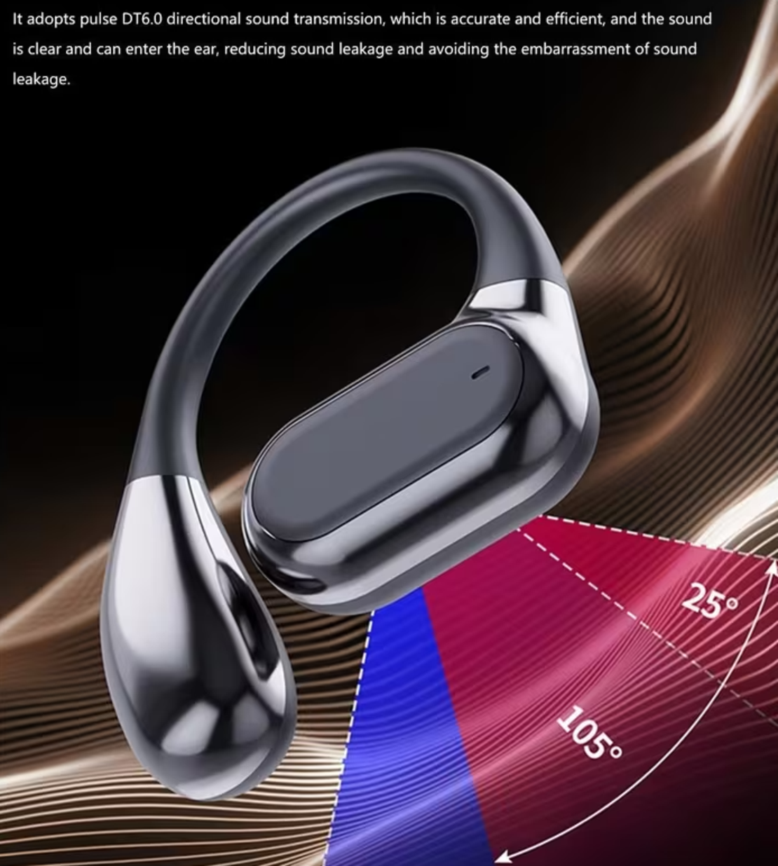 NEW SENYANG - אוזניות תרגום AI בזמן אמת - שחור