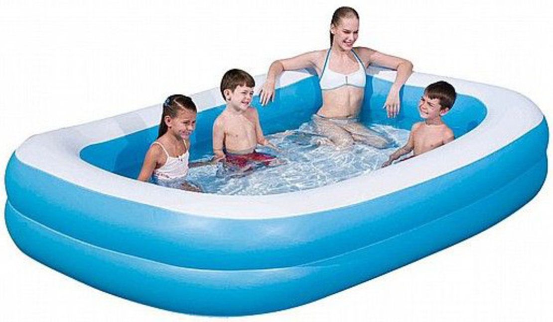 בריכה משפחתית מתנפחת INTEX – מאורכת ונוחה 56×175×262 ס