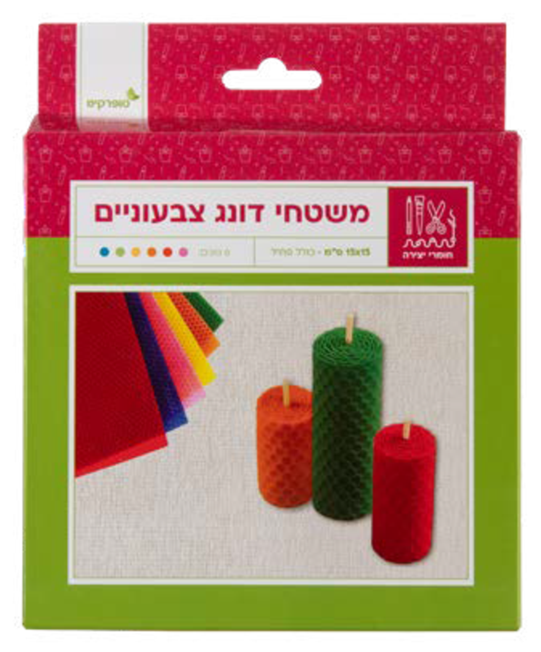 6 משטחי דונג דבורים 15*15 צבעונים