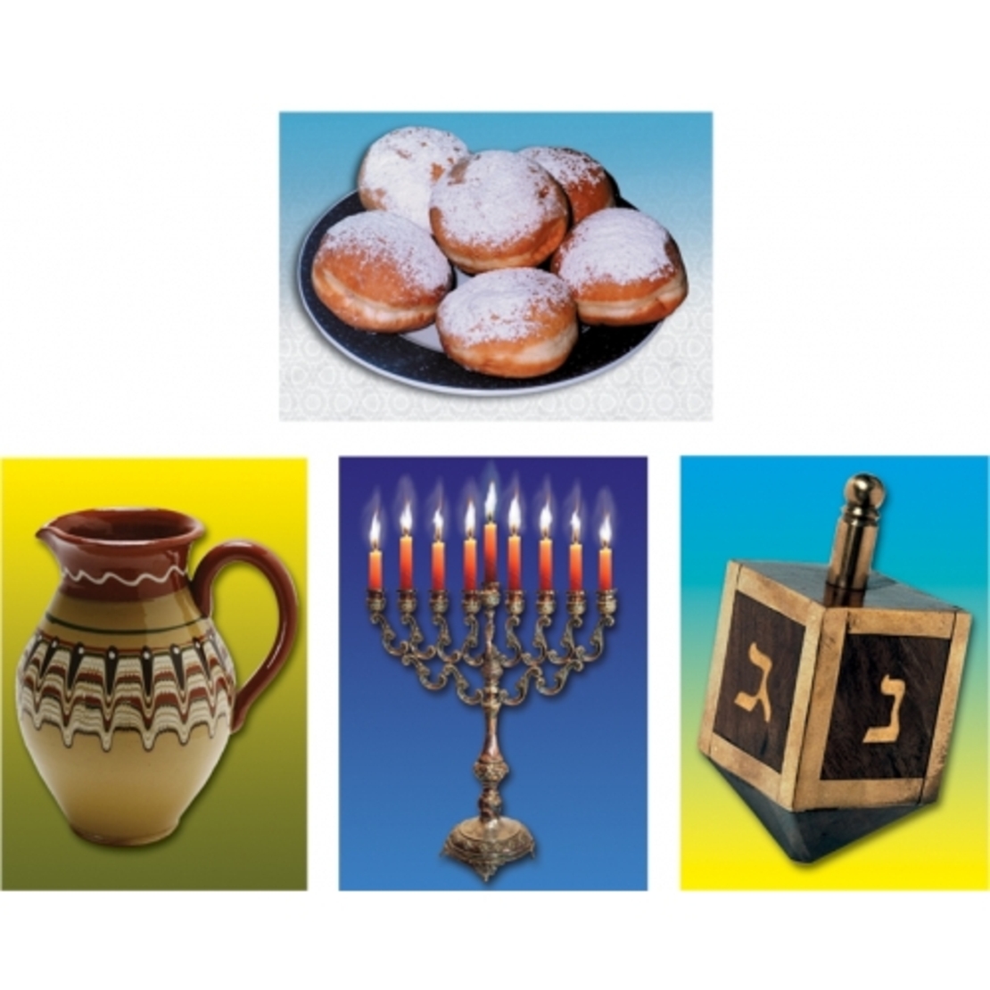 סמלי חנוכה 4 תמונות גדולות GL