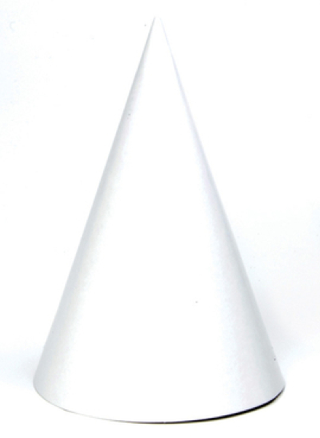 כובע ליצן לבן חלק בודד