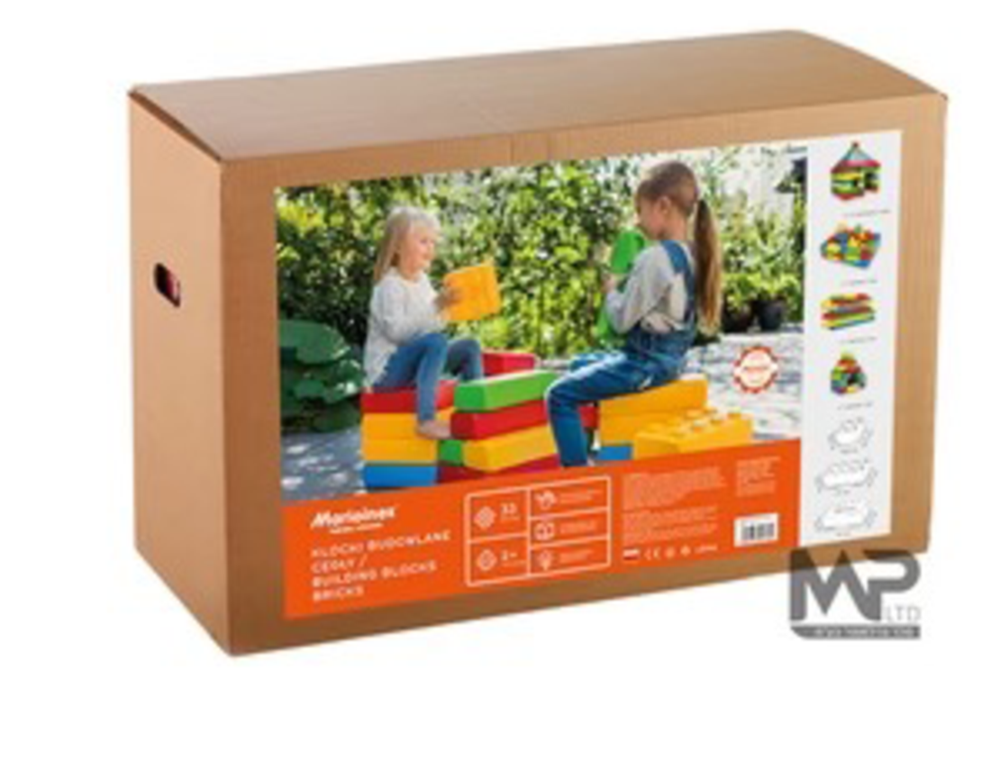 סט 33 קוביות בניה XXL