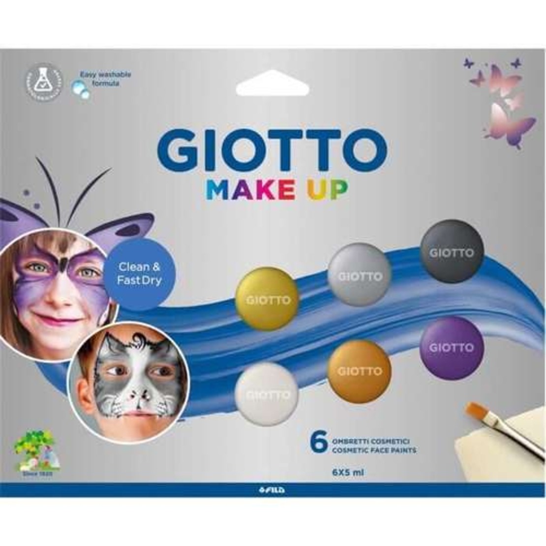 צבעי איפור GIOTTO סט 6 טבליות 5 מ