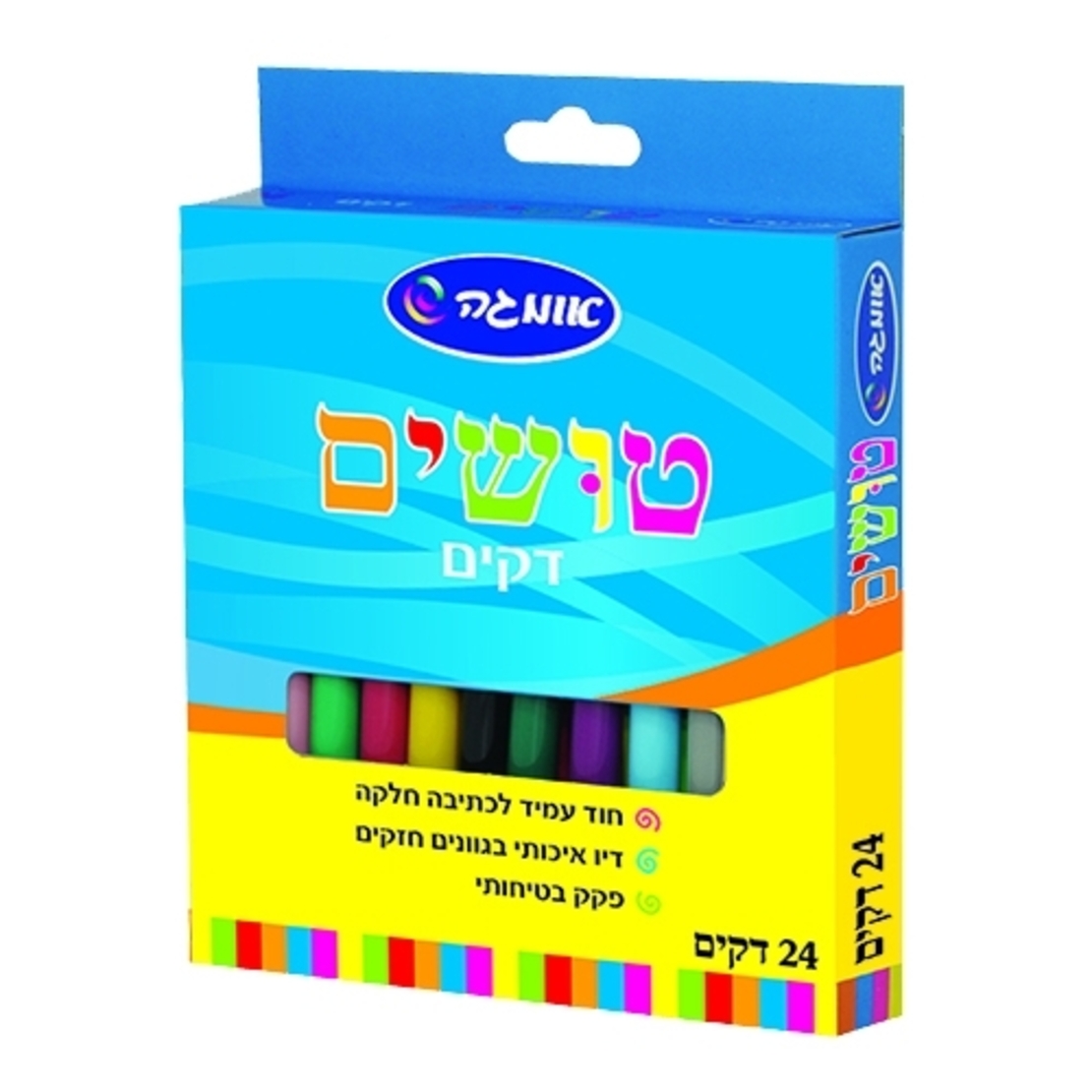טושים דקים 24 יח'