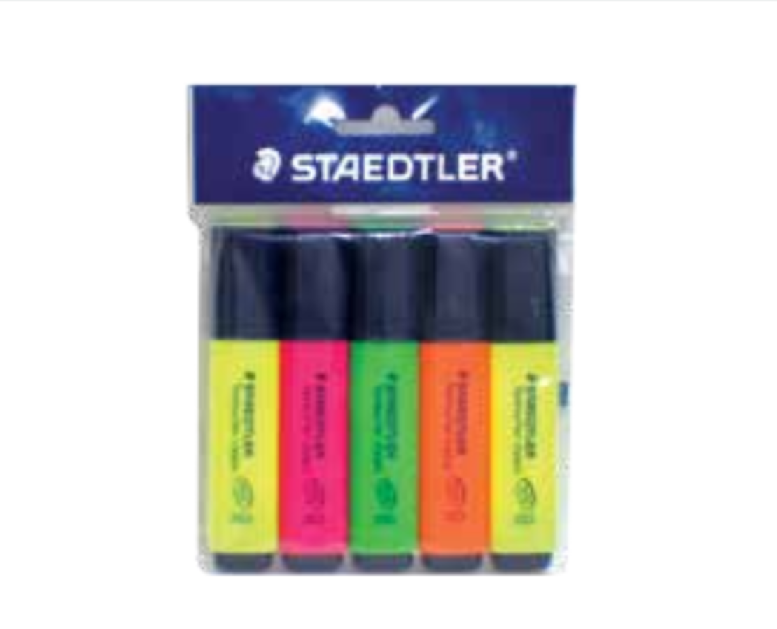 STAEDTLER מרקר זוהר 5 יחידות