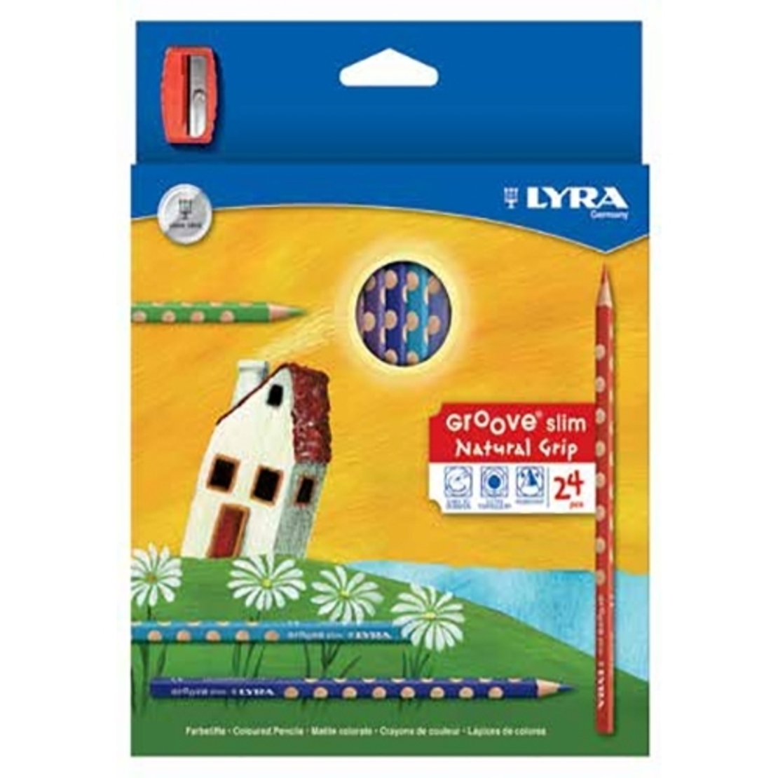 עפרונות צבעוניים דקים גרוב 24