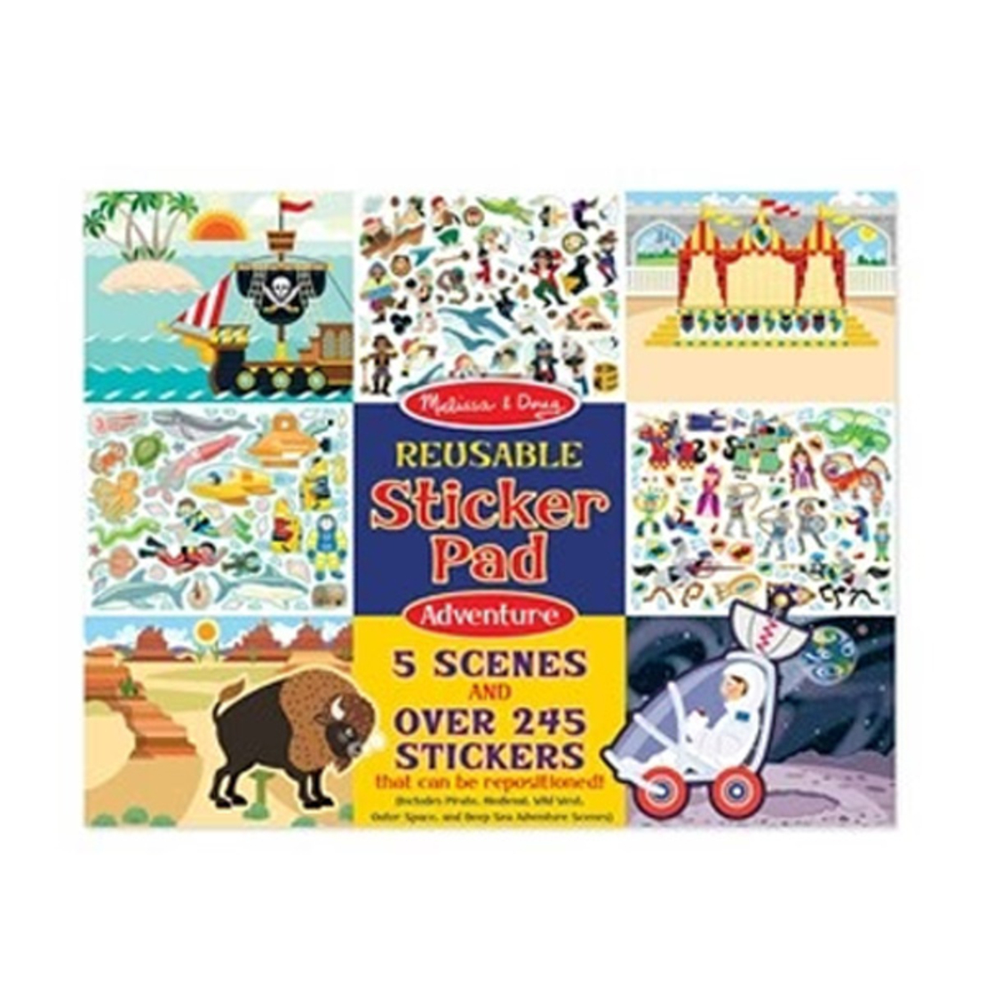 מליסה ודאג חוברת מדבקות הרפתקאות