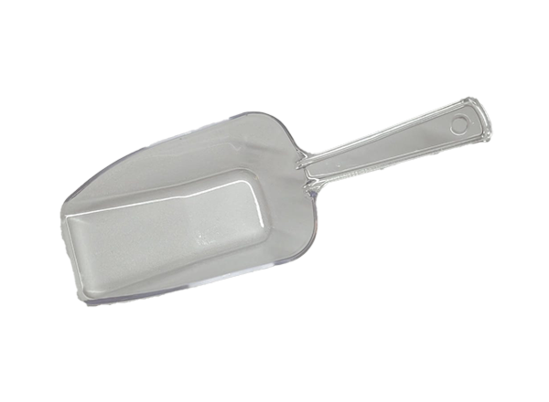 כף פלסטיק שקופה 10 יח'