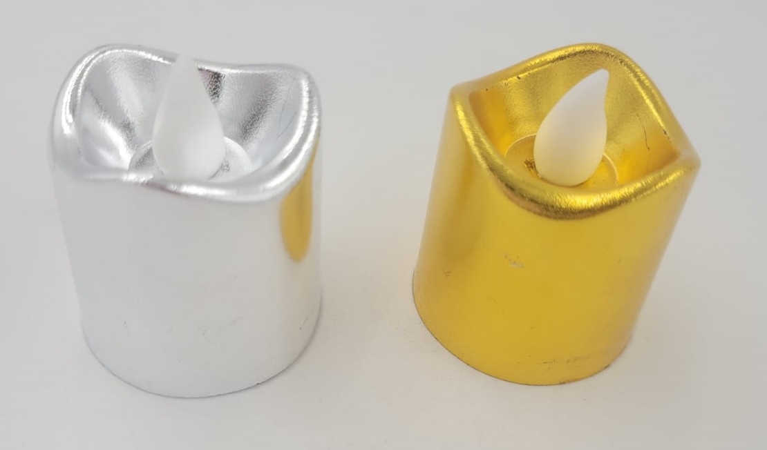 נר לד כסף/זהב